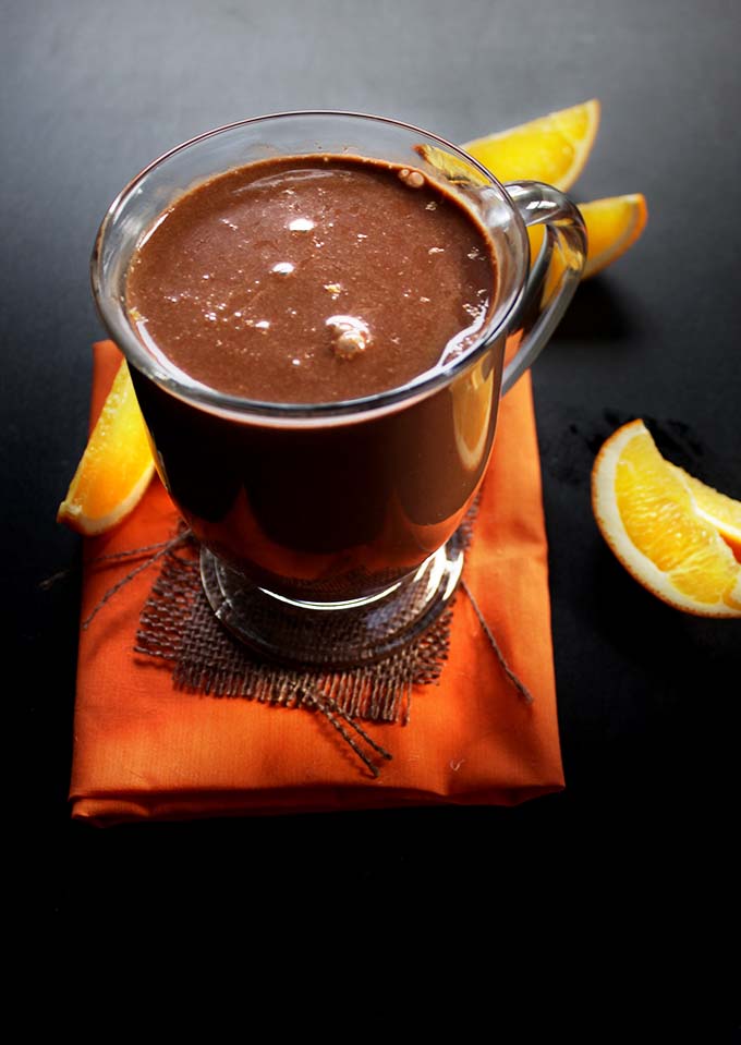 Orange Hot Chocolate #hotchocolate #glutenfree