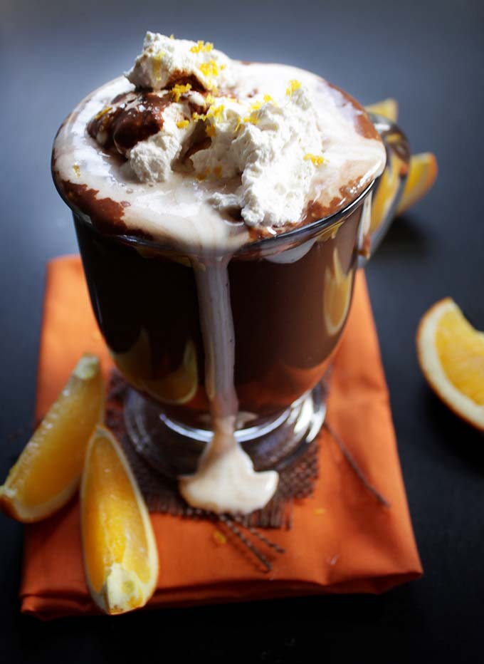 Orange Hot Chocolate. Indulgent. Unexpected #hotchocolate