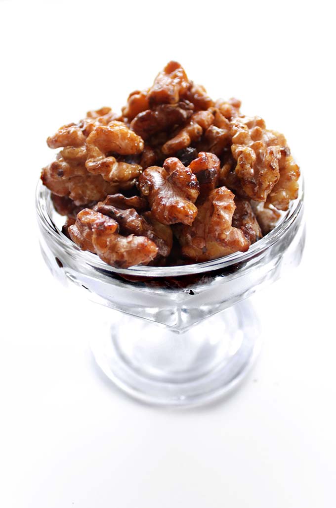Easy 5-minute Candied Walnuts.
