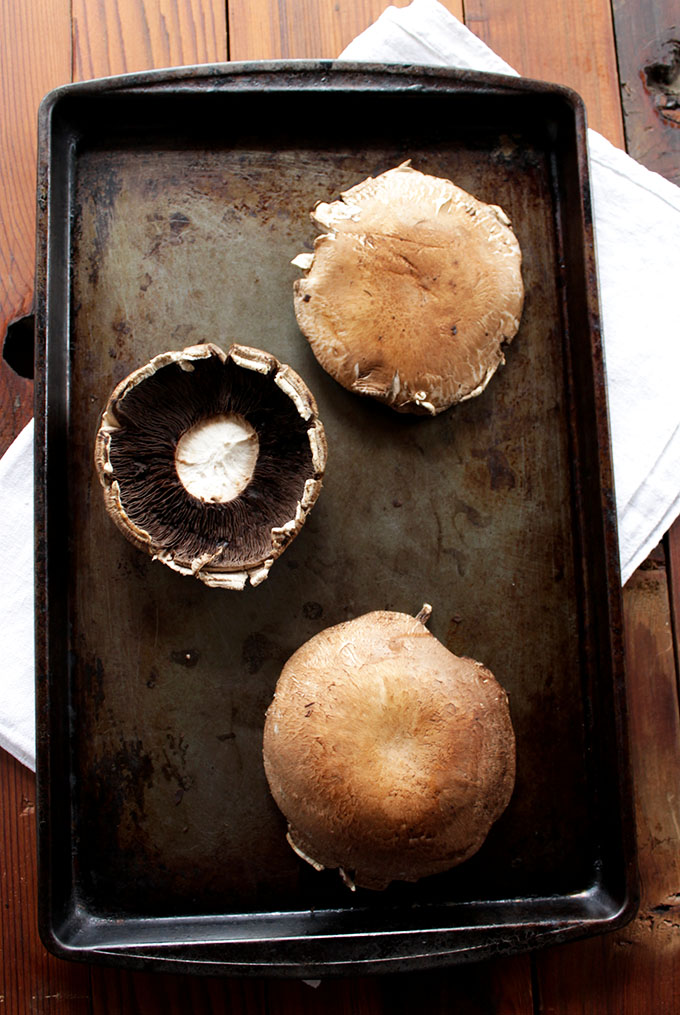 Portobello Mushrooms for Zucchini and Protobello Steak Fajitas.