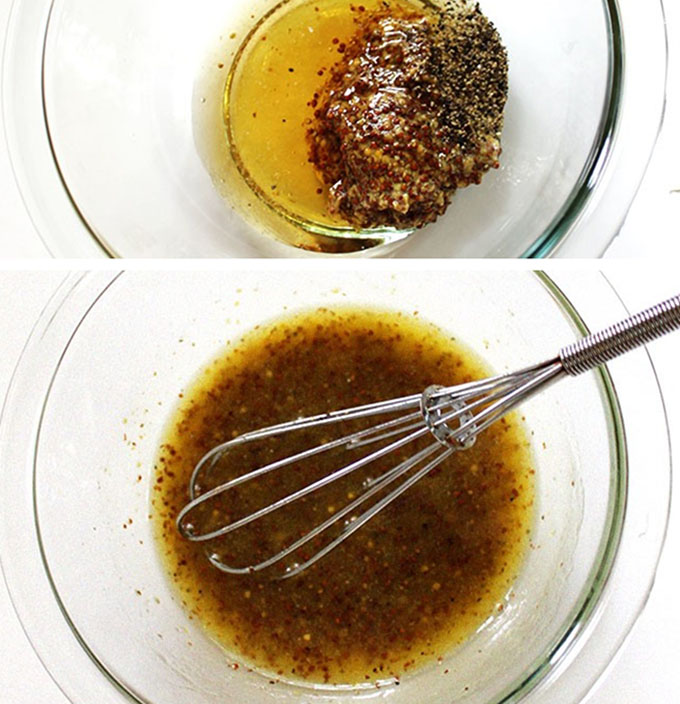 Honey Mustard Vinnegrette for berry spinach salad. So simple and delicious. only requires 3 ingredients. #glutenfree