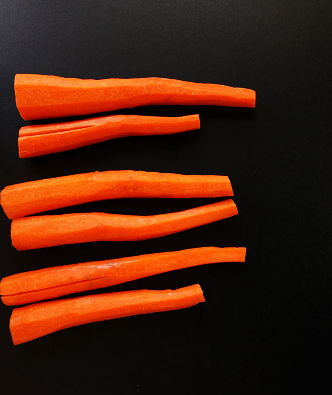 Carrots for Carrot Cake Granola Bars. #vegan #glutenfree #recipe | robustrecipes.com