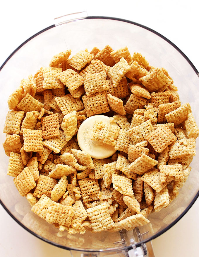 Rice Chex to make into bread crumbs | robustrecipes.com