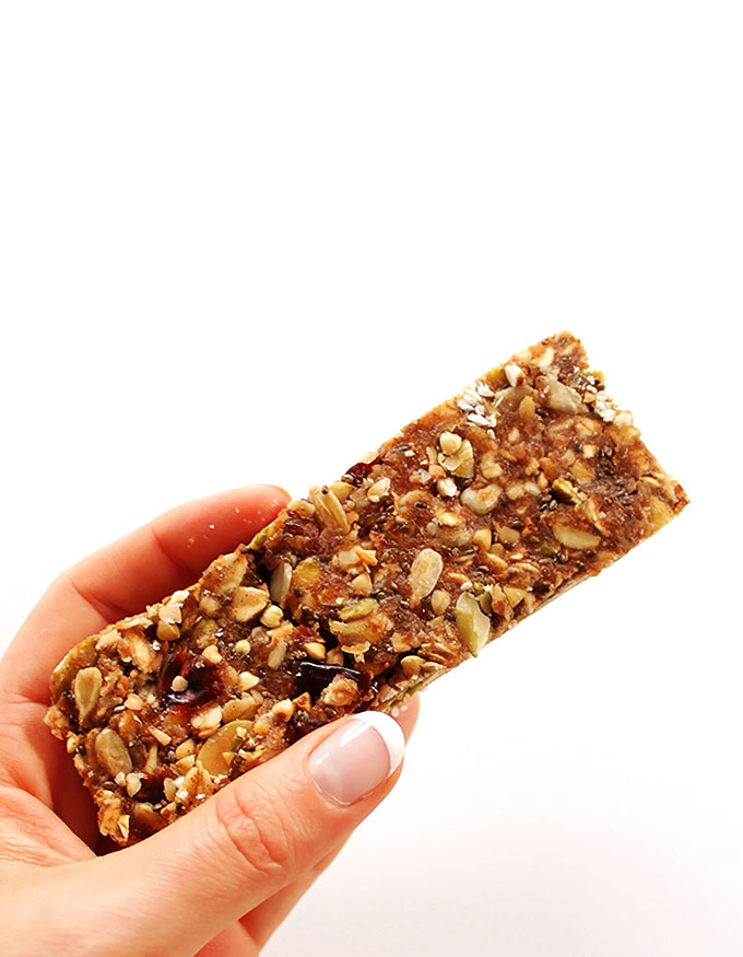 Seedy Buckwheat Granola Bars. An easy, healthy on the go snack! #glutenfree