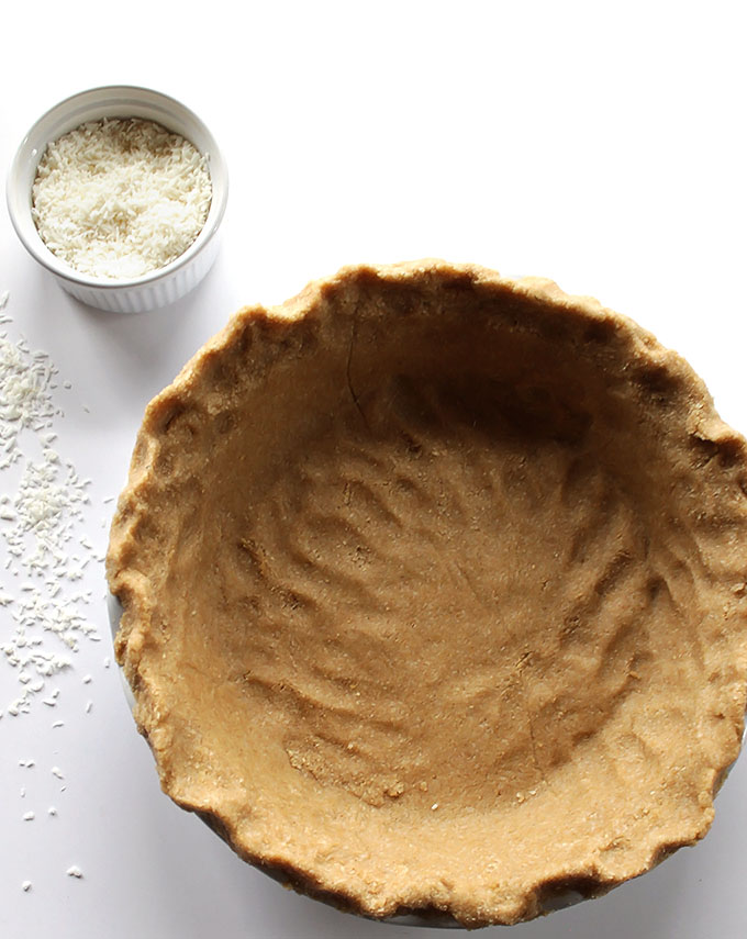 Easy gluten-free pie crust made wtih coconut!