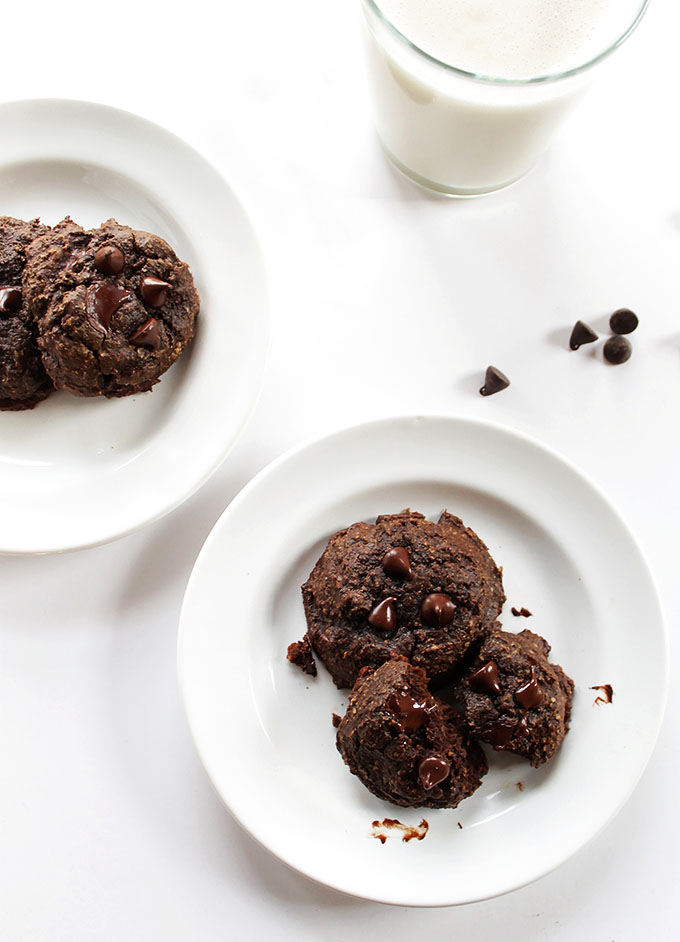 Chocolate Chai Cookies. Rich, indulgent, super chocolaty, and gluten free!