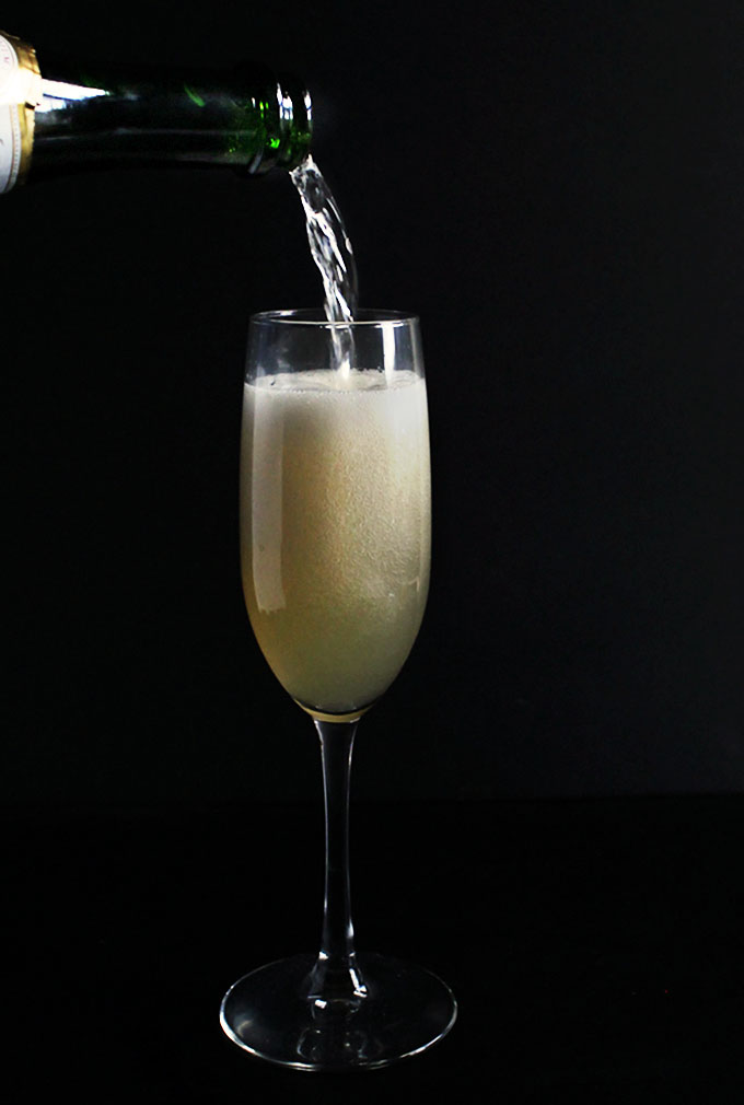Pear Mimosa. Sweet pear with a touch of cinnamon AND some bubbly!