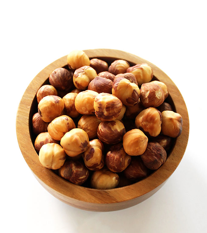 Hazelnuts for No Bake Hazelnut Brownies