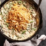 Gluten Free Green Bean Casserole - The best green bean casserole! Made from wholesome ingredients - no canned cream of mushroom soup! Comes together in 45 minutes! This recipe is perfect for your holiday menu! Dairy Free/ Gluten Free | robustrecipes.com