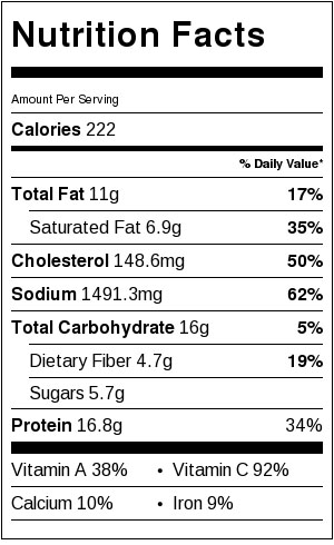 Cauliflower Fried Rice with Shrimp - Nutrition Facts