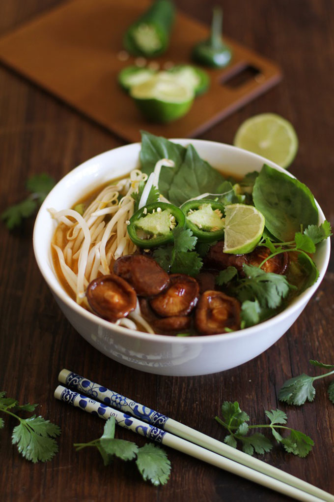 16 Gluten Free Soups for When You're Sick - 30 Minute Vegetarian Pho | robustrecipes.com