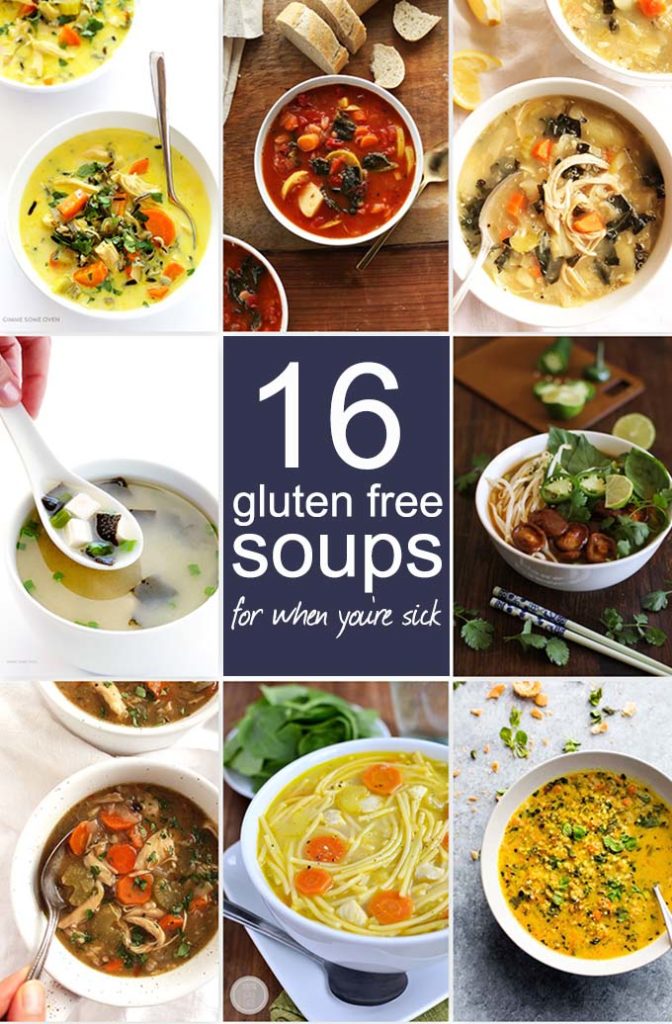 16 Gluten Free Soups for When You're Sick | robustrecipes.com