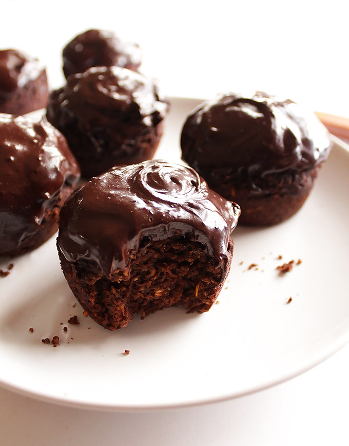 Gluten Free Chocolate Beet Cupcakes - Tender, Cake-y, studded with chocolate chips, and packed with nutrition. Don't worry, you can't taste the beets. This recipe is perfect for sharing and bringing to parties! Gluten Free/Dairy Free/ Refined Sugar Free | robustrecipes.com