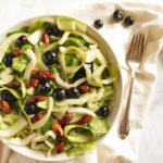Shaved Asparagus Salad with Spiced Almonds - This recipe is easy to make. Bursting with fresh spring time produce, fennel, shaved asparagus, butter lettuce, fresh blueberries, and 5 minute spiced almonds! It's the perfect spring time side salad! Gluten Free/Vegan/ Dairy Free/ Vegetarian | robustrecipes.com
