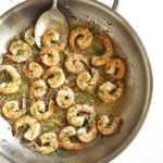 Shrimp in tarragon white wine sauce - a quick and easy meal that only takes 20 minutes to make, requires 9 ingredients and 1 pan! Perfect for weeknights! Seriously so much flavor! Gluten Free | robustrecipes.com