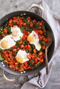 30 Minute Plantain Breakfast Hash with Runny Eggs - Robust Recipes