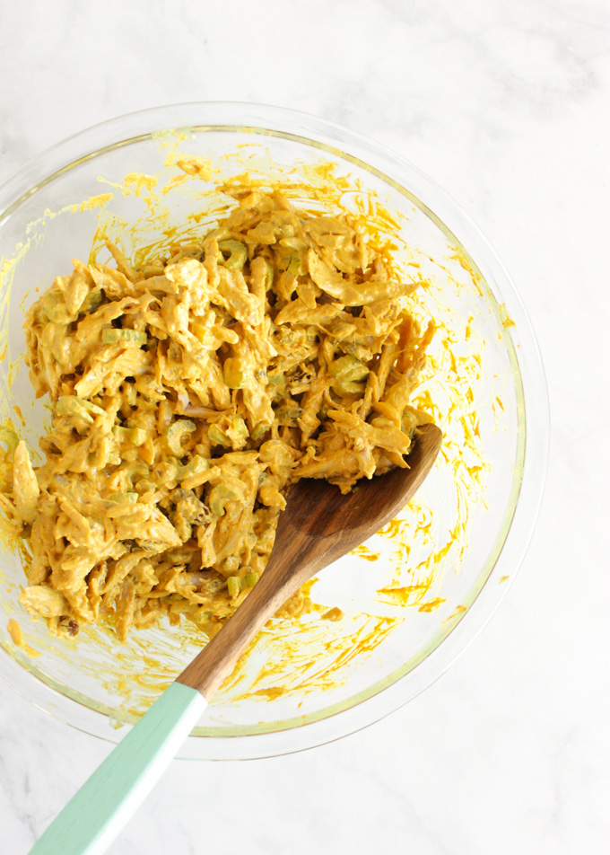 Curried Chicken Salad (Meal Prep) - The Forked Spoon