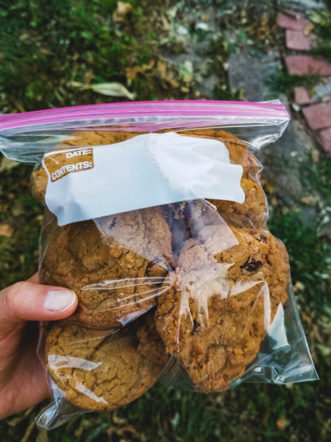 Cookies my Mother-in-law made in Dubuque and sent with us for our overnight stay in Marion.