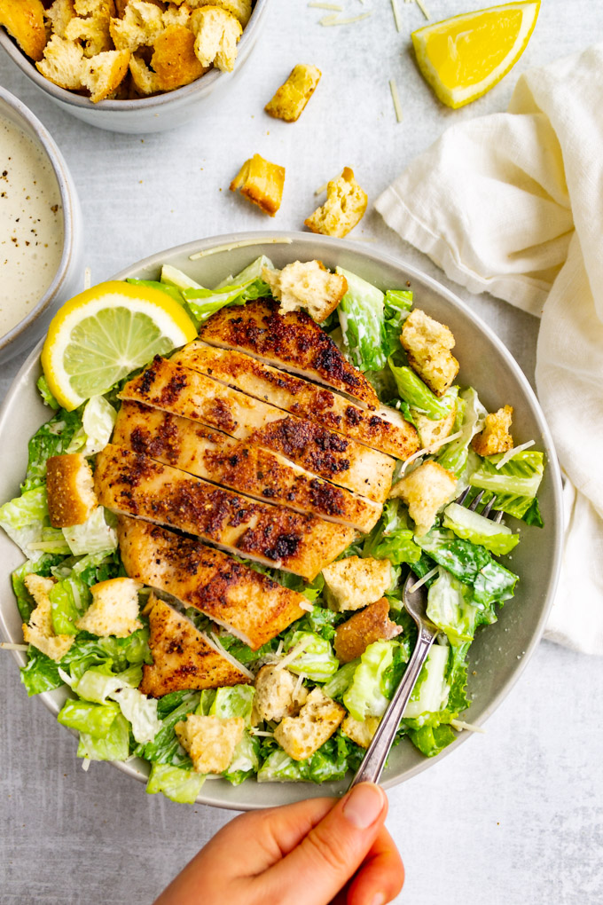 Chicken Caesar Salad [Easy] - Robust Recipes