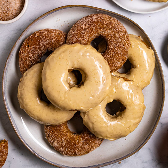 Gluten-Free Pumpkin Donuts (with Brown Sugar Glaze) - Meaningful Eats